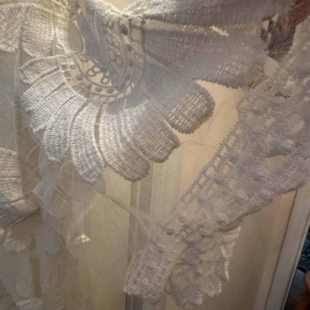 Elegant Lace Cover-Up Caftan KIMONO from Designer Studio One Size BEAUTIFUL ! - Picture 10 of 12